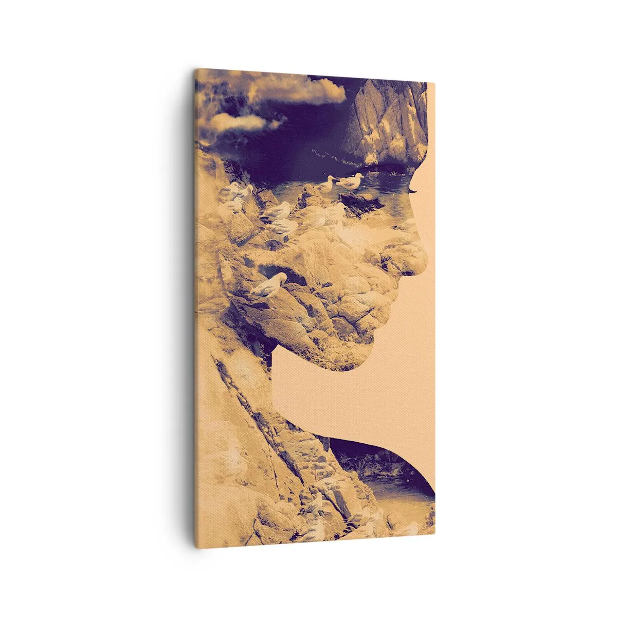 Lærredstryk - Billede på lærred - Smuk af natur - 45x80 cm