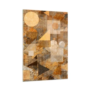 Billede på glas - Kubistisk bronzeundersøgelse - 50x70 cm