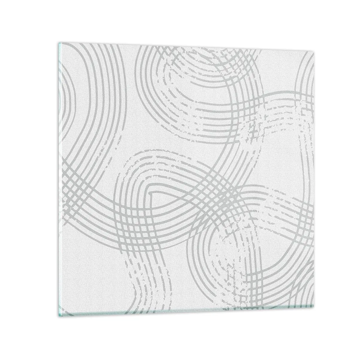 Billede på glas - Der er ingen lige vej - 30x30 cm