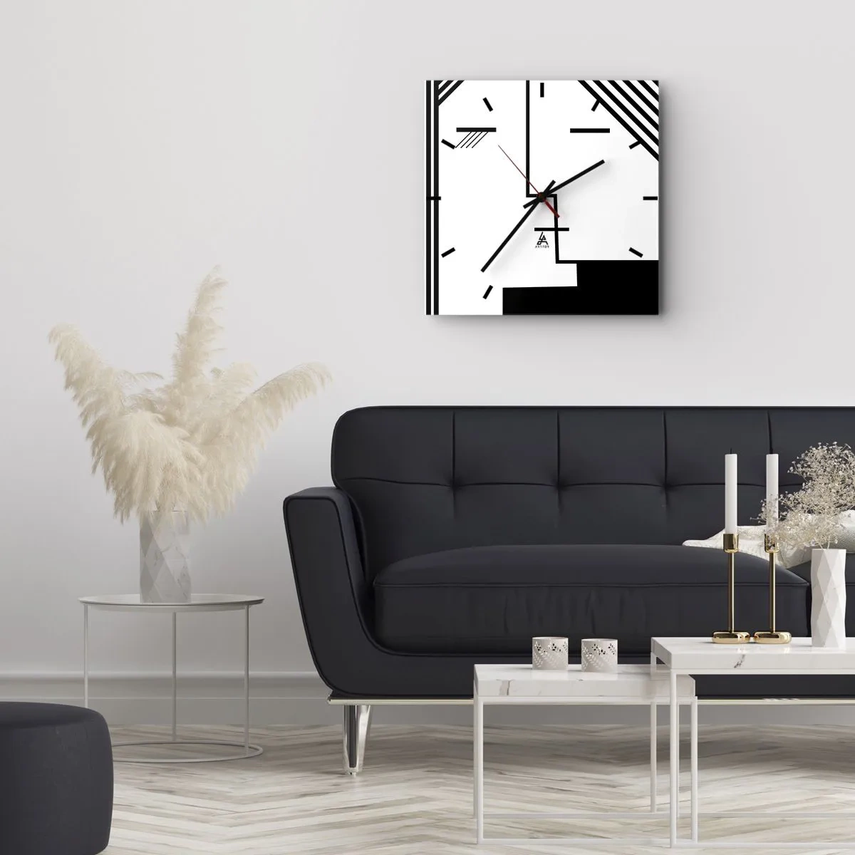 Vægur, Uret - Bare et kys - 30x30 cm