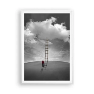 Plakat i hvid ramme - Alt er muligt - 70x100 cm