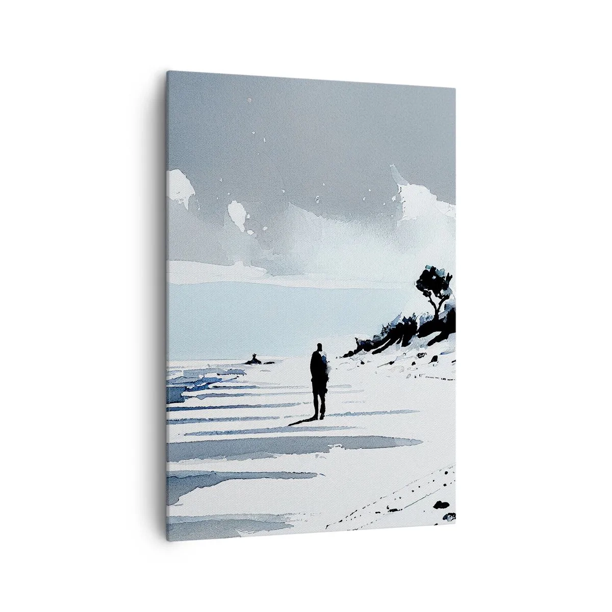 Lærredstryk - Billede på lærred - Alene - 70x100 cm