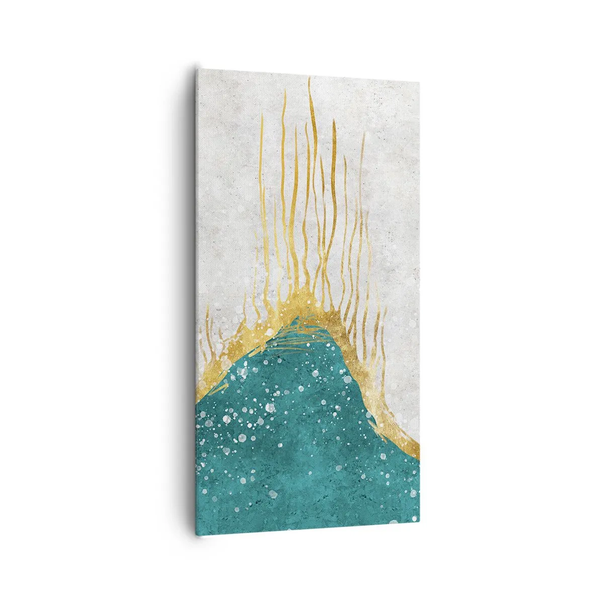Lærredstryk - Billede på lærred - Gyldent tidevand - 65x120 cm