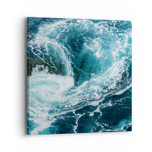 Lærredstryk - Billede på lærred - Porten til jordens indre - 40x40 cm