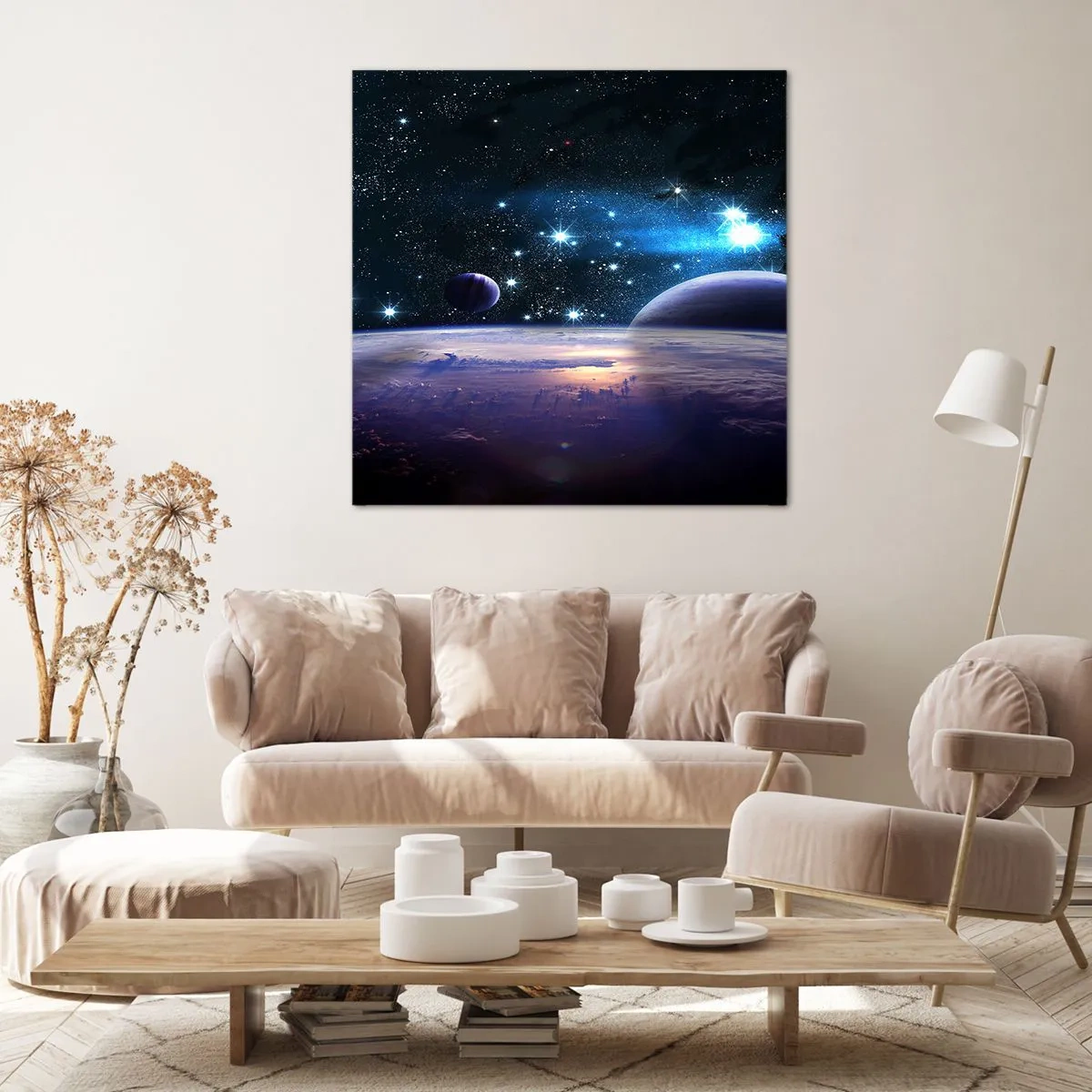 Lærredstryk - Billede på lærred - Er du stadig alene? - 50x50 cm