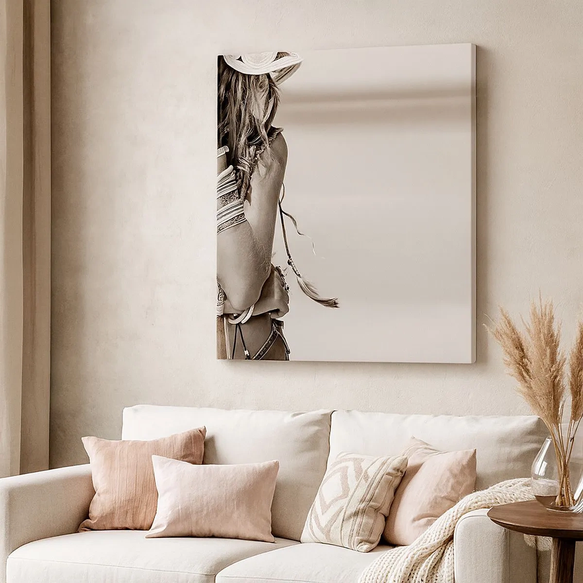 Lærredstryk - Billede på lærred - Som en pige - 30x30 cm