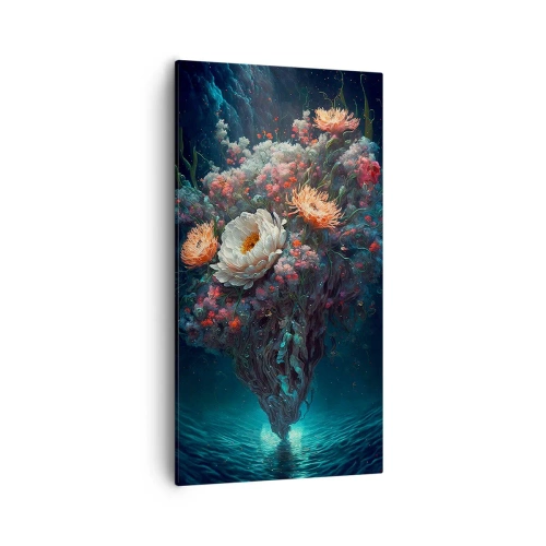 Lærredstryk - Billede på lærred - Mærkelig have - 55x100 cm