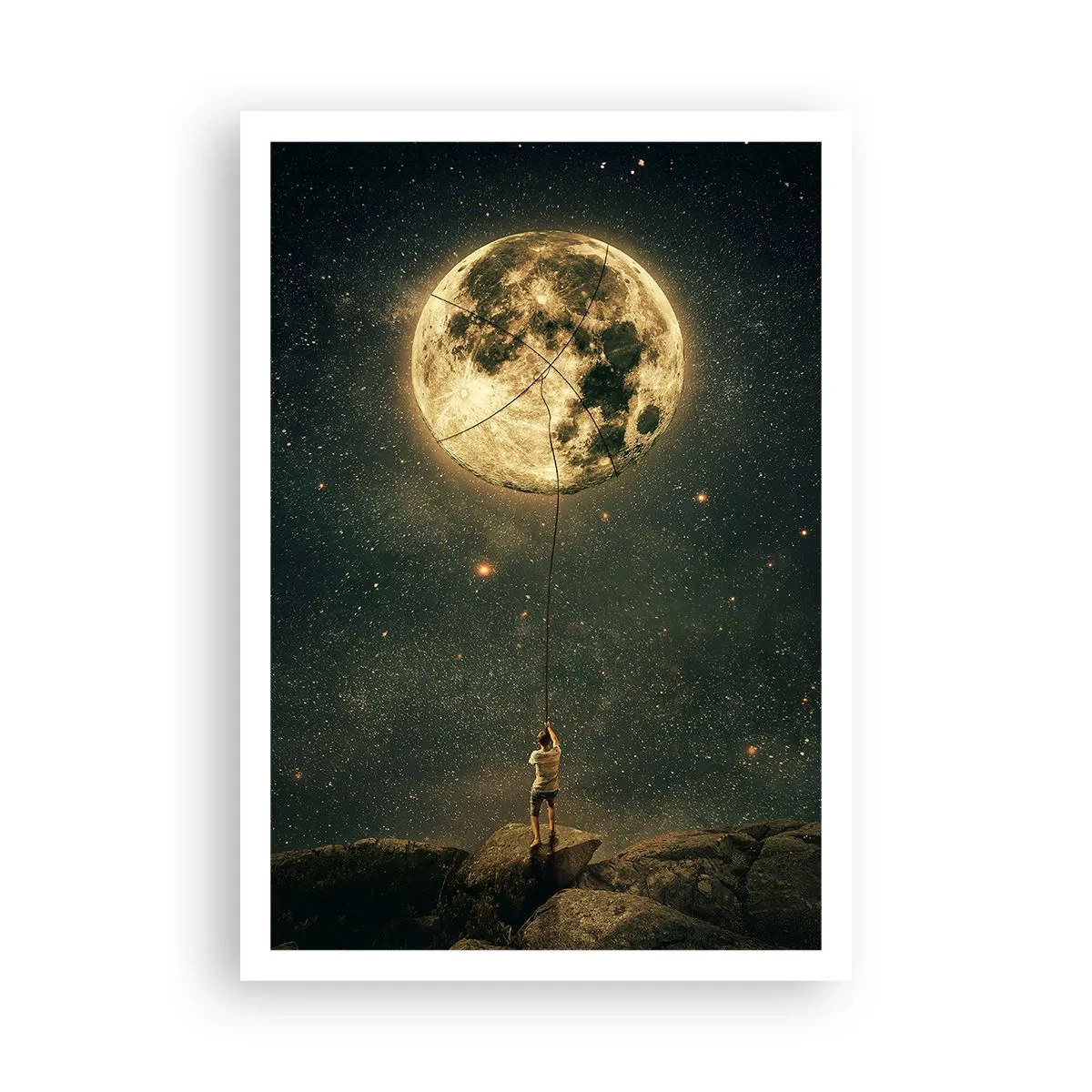Plakat - En, der stjal månen - 70x100 cm