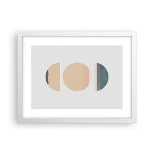 Plakat i hvid ramme - Hjul for hjul - 40x30 cm