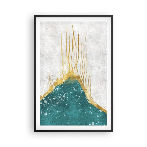 Plakat i sort ramme - Gyldent tidevand - 61x91 cm