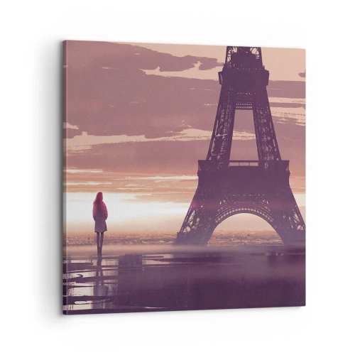 Lærredstryk - Billede på lærred - Kun de to - 60x60 cm