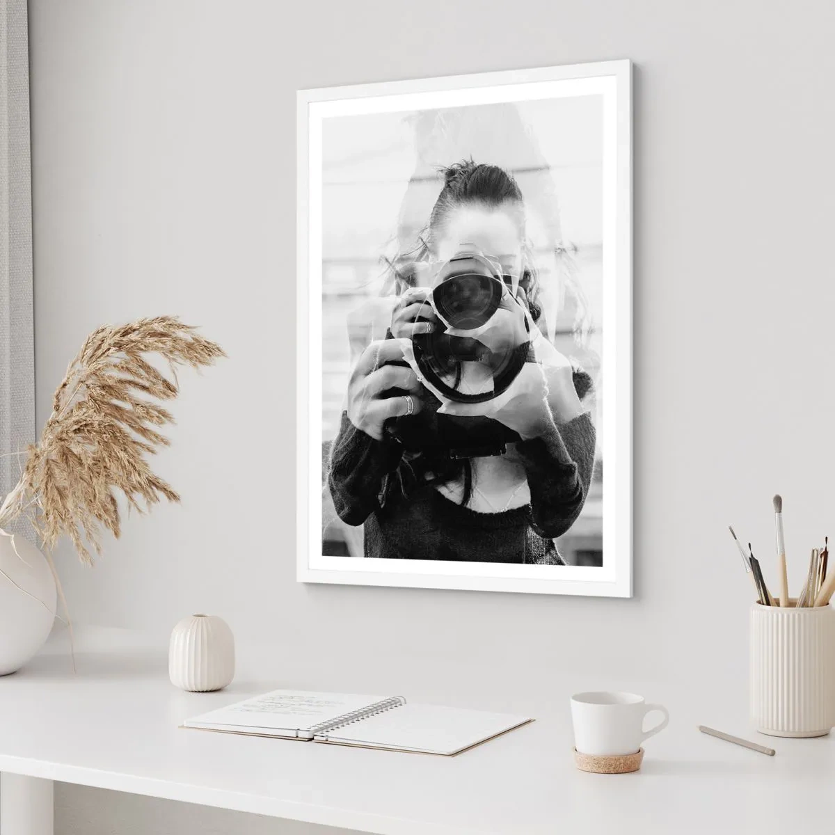 Plakat i hvid ramme - Skaber og materiale - 61x91 cm