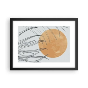 Plakat i sort ramme - Altid mod solen - 40x30 cm