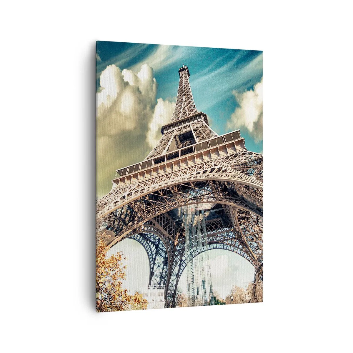 Lærredstryk - Billede på lærred - Og i efteråret i Paris... - 70x100 cm