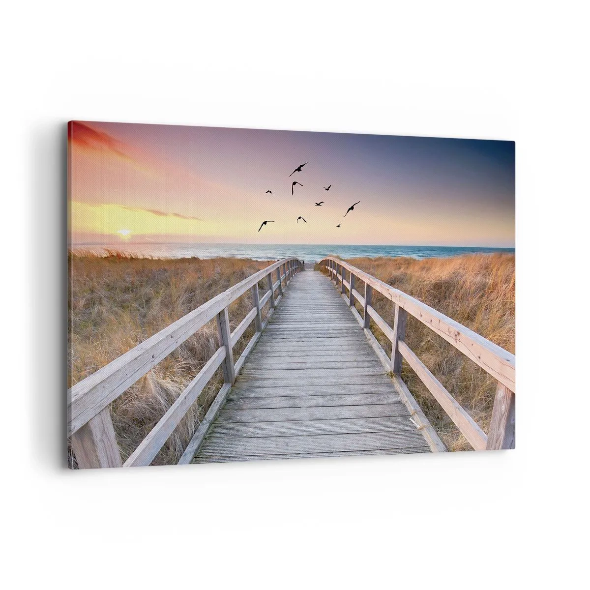 Lærredstryk - Billede på lærred - Rummet med højder - 100x70 cm