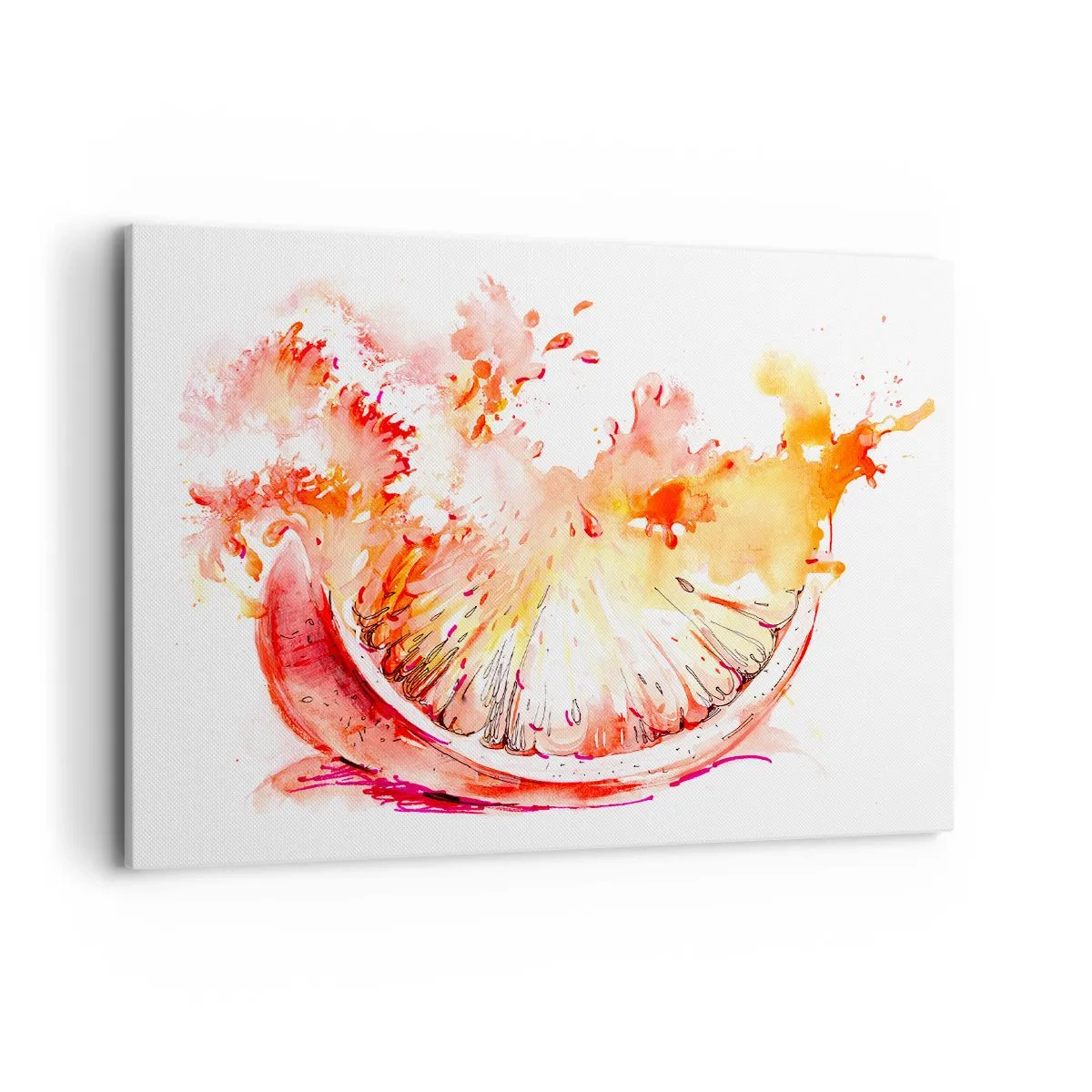 Lærredstryk - Billede på lærred - Saftig forfriskning - 100x70 cm