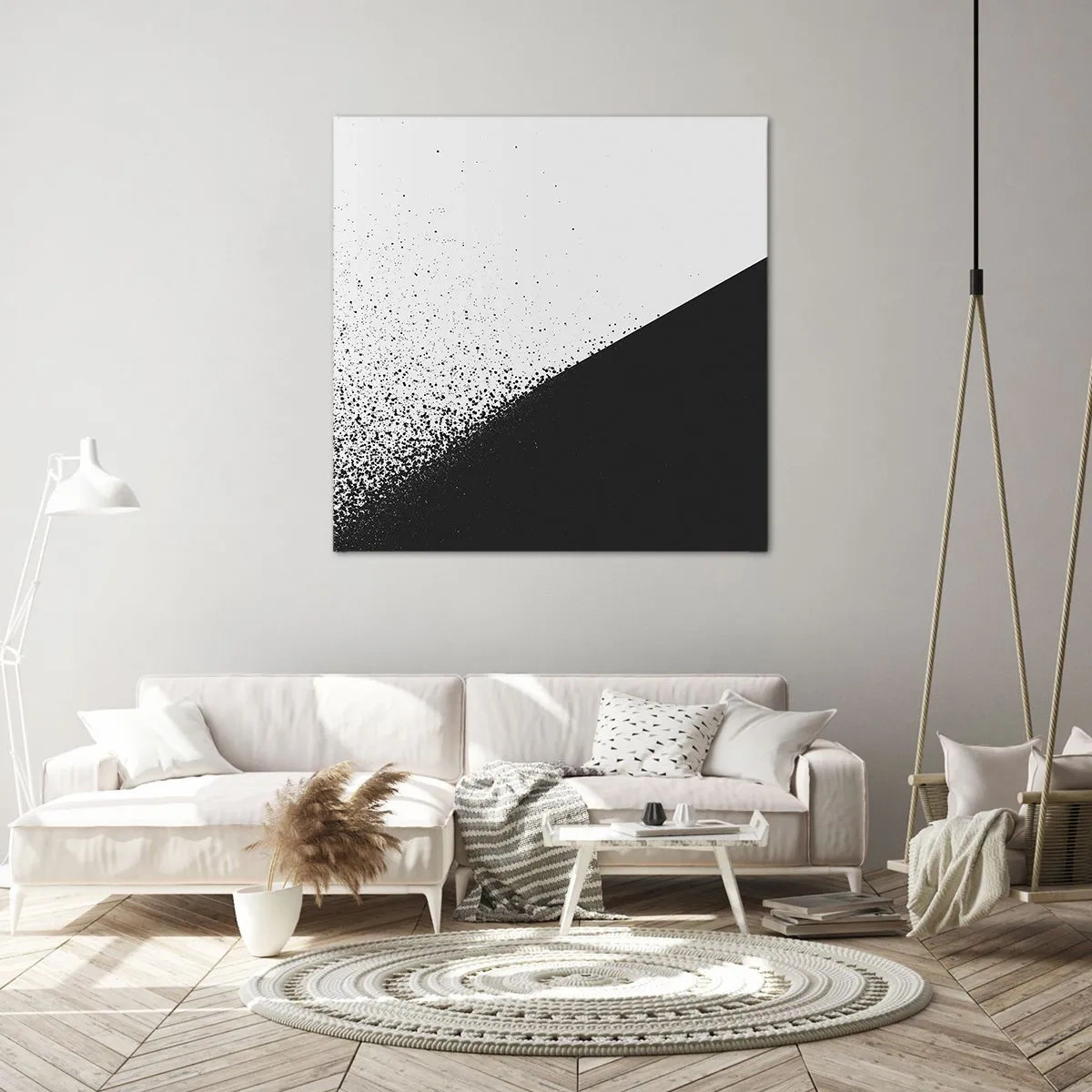 Lærredstryk - Billede på lærred - Hurtigere og hurtigere, mere og mere - 60x60 cm