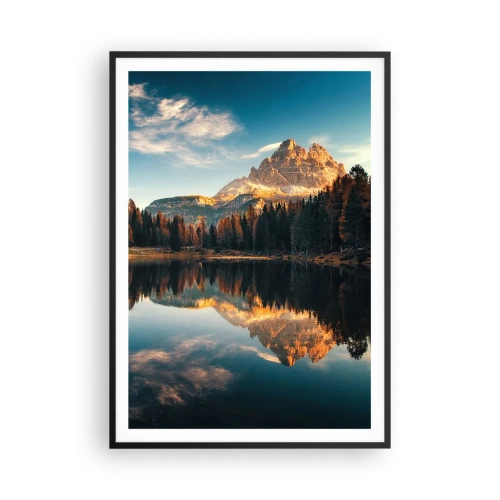 Plakat i sort ramme - Dobbelt landskab - 70x100 cm