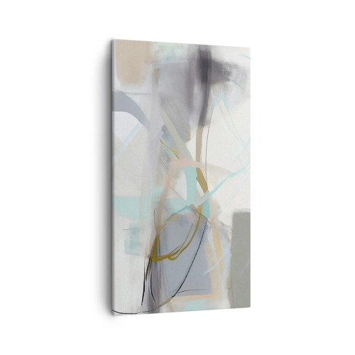 Lærredstryk - Billede på lærred - Tågeagtig abstraktion - 45x80 cm