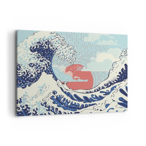 Lærredstryk - Billede på lærred - Fra japanske inspirationer - 100x70 cm