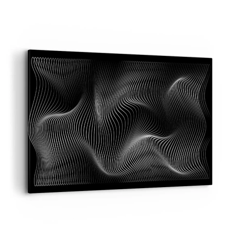 Lærredstryk - Billede på lærred - Lysets dans i rummet - 100x70 cm