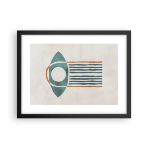 Plakat i sort ramme - Tegn og ritualer - 40x30 cm