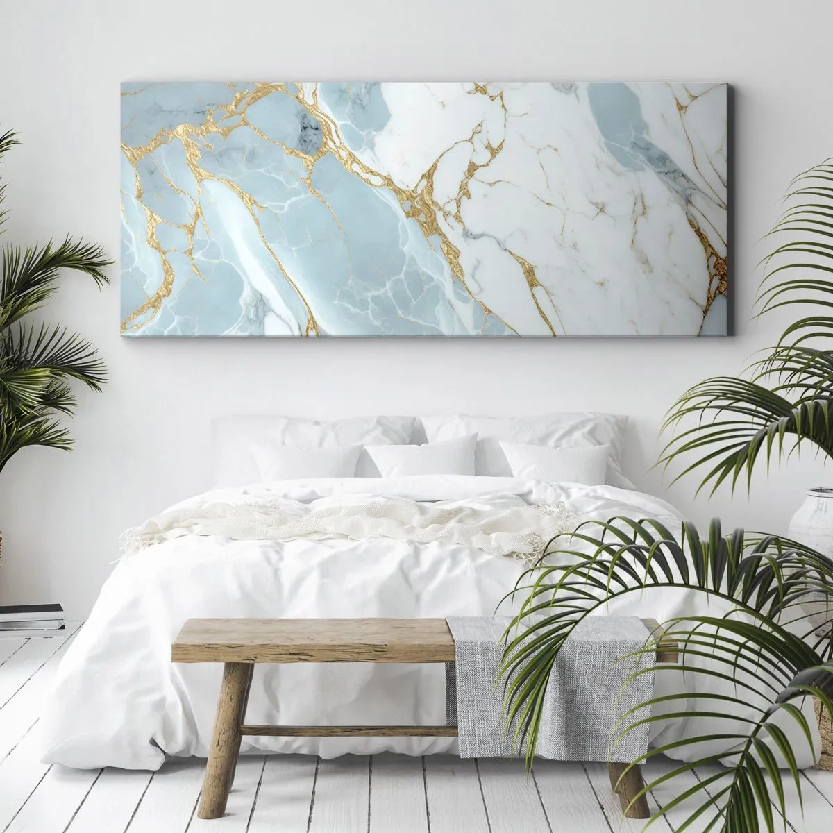 Lærredstryk - Billede på lærred - Rigdom af sten - 100x40 cm