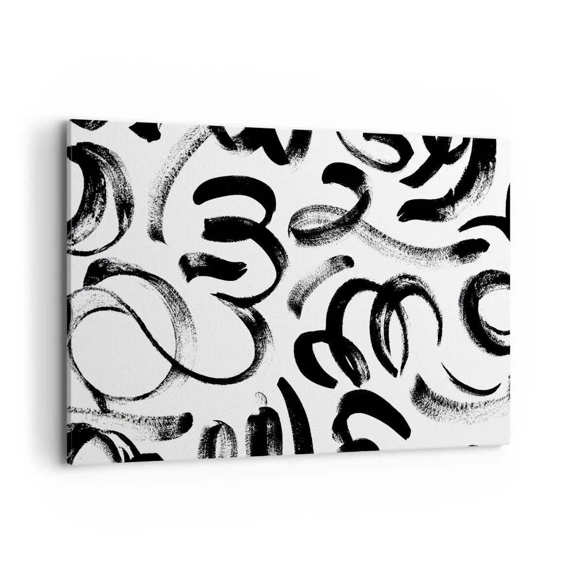 Lærredstryk - Billede på lærred - I sort og hvidt - 120x80 cm