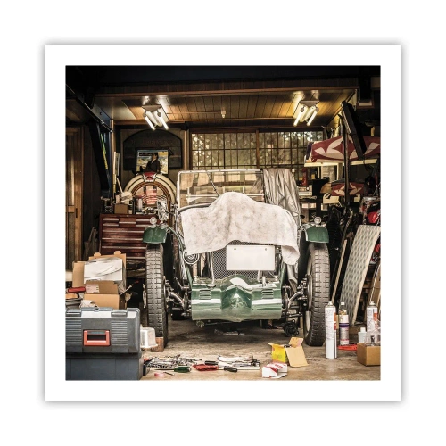 Plakat - Tilbage til fortiden - 60x60 cm