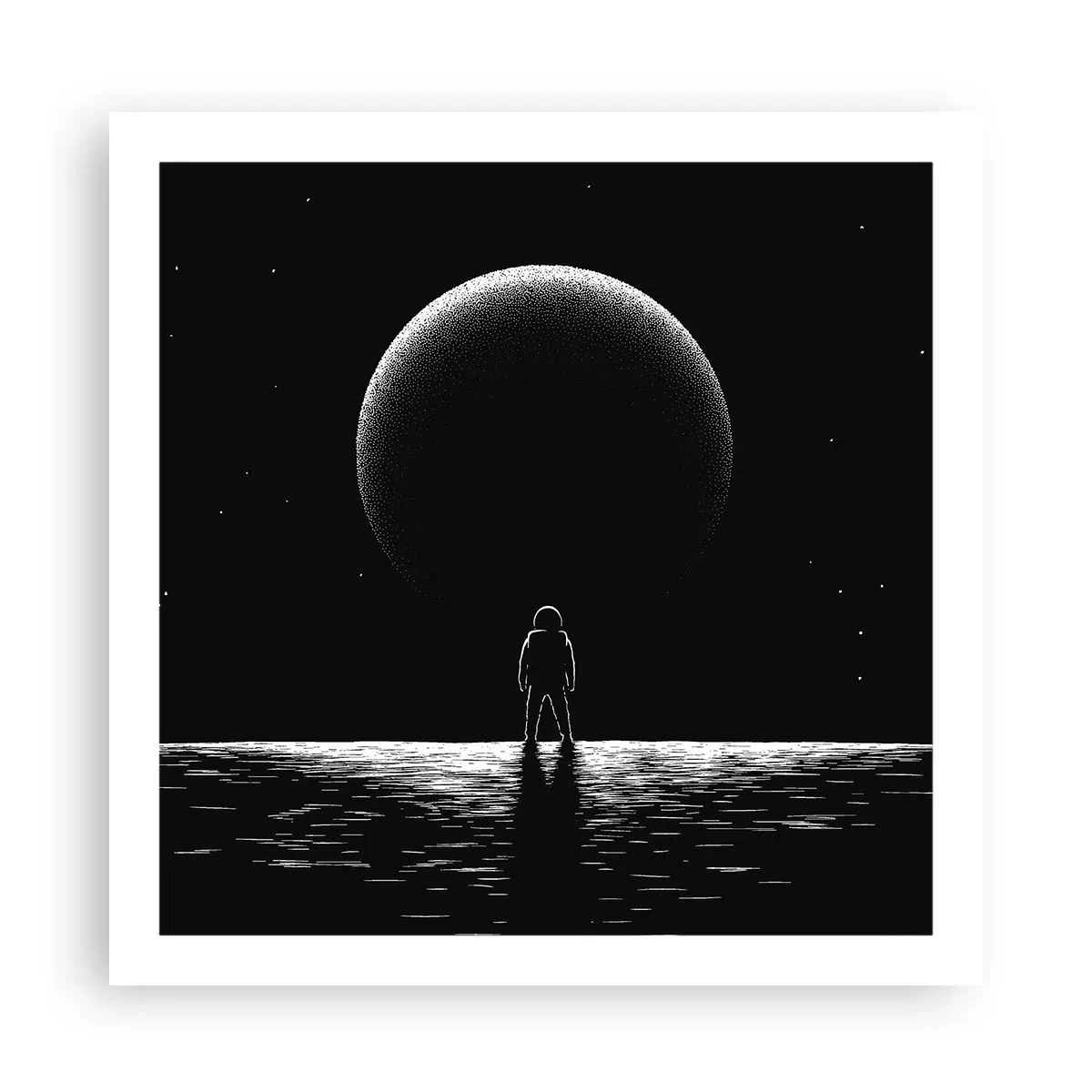 Plakat - Ansigt til ansigt - 60x60 cm