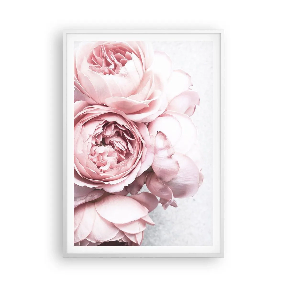 Plakat i hvid ramme - For de romantiske - 70x100 cm