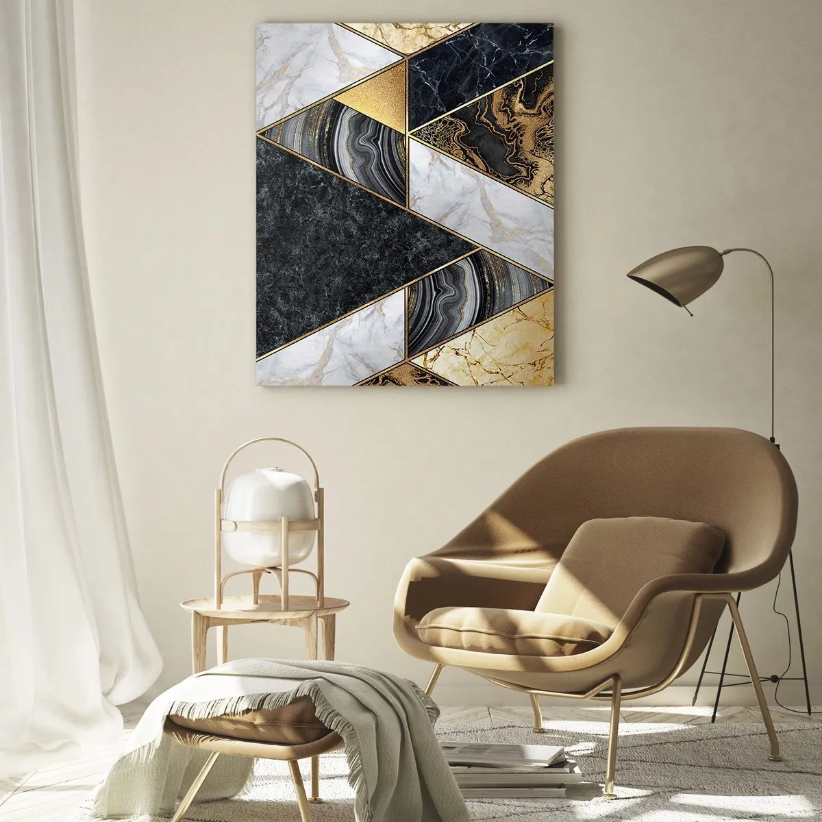 Billede på glas - Sten for sten - 50x70 cm