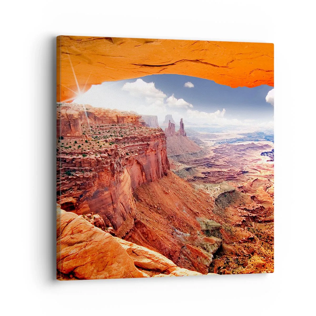 Lærredstryk - Billede på lærred - Udskåret af naturen selv - 40x40 cm