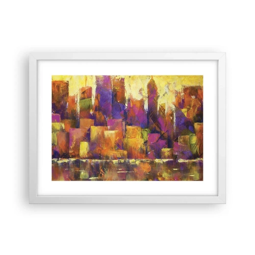 Plakat i hvid ramme - Metropolitansk sammensætning - 40x30 cm
