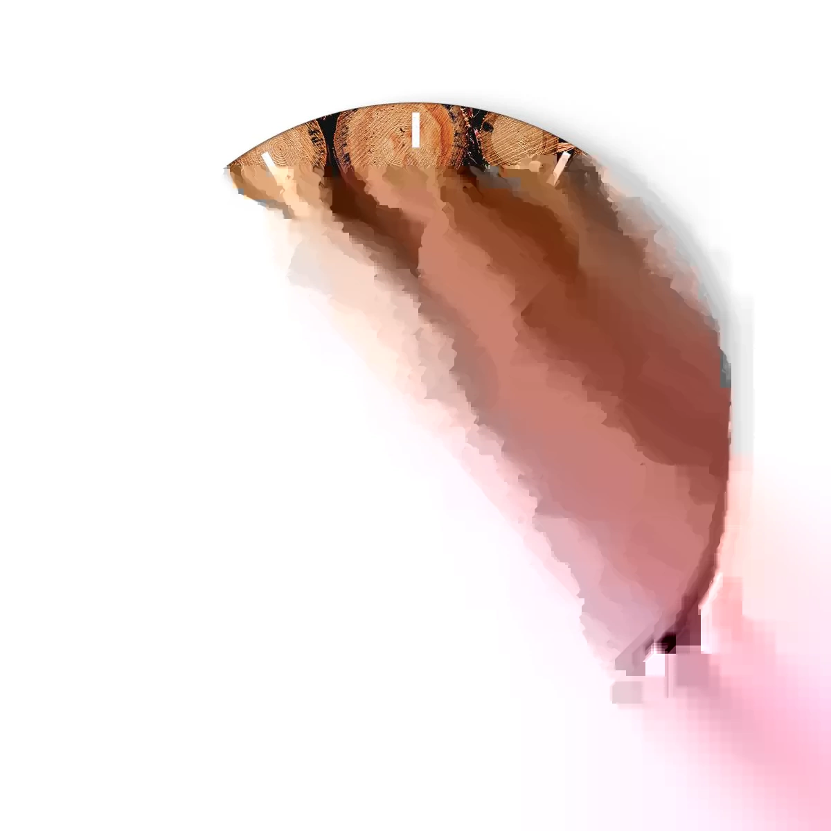 Vægur, Uret - Afskårne træstammer arrangeret i en naturlig komposition - 30x30cm - En ny begyndelse - Moderne vægdekoration til stue, køkken og soveværelse ARTTOR