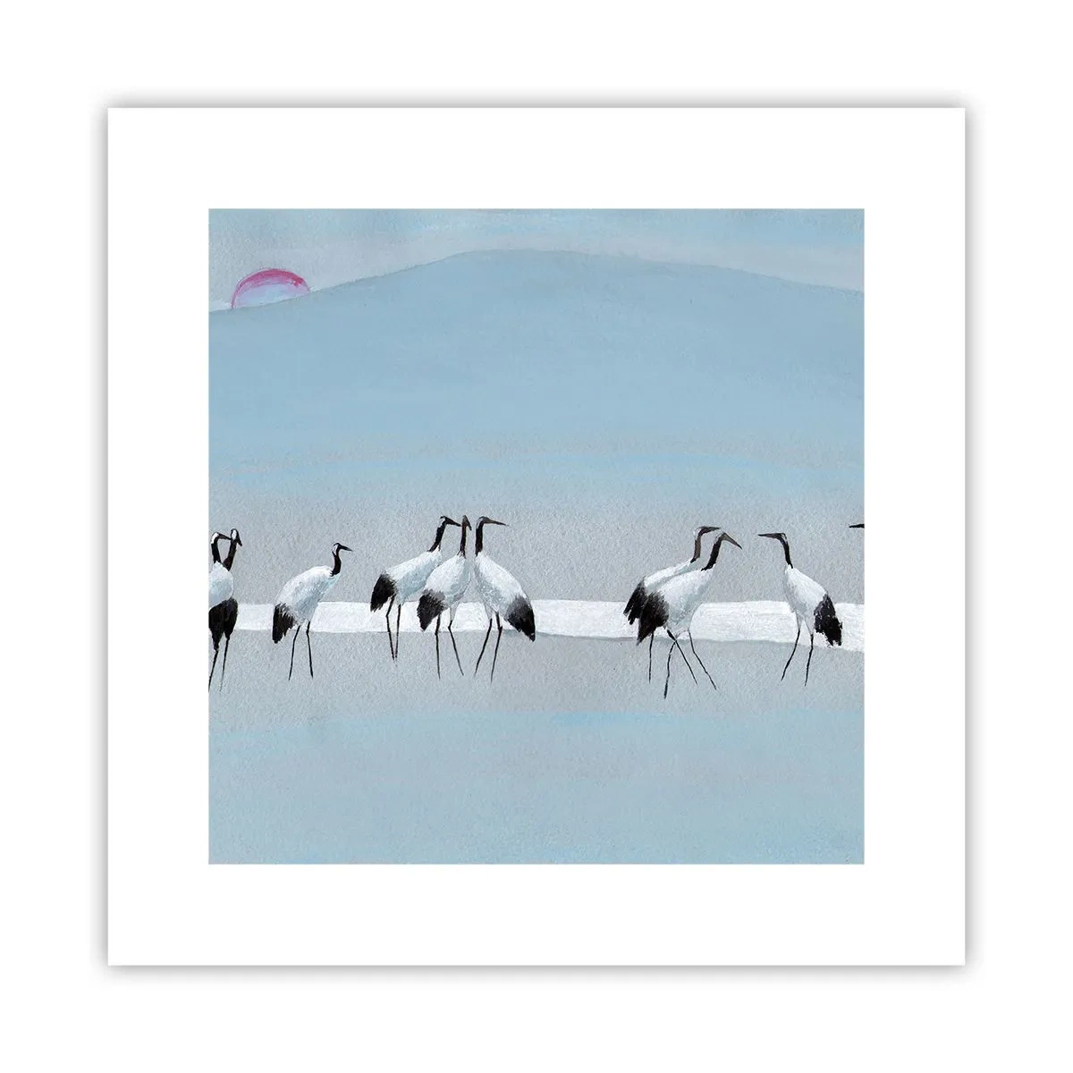 Plakat - Efter en varm dag - 30x30 cm