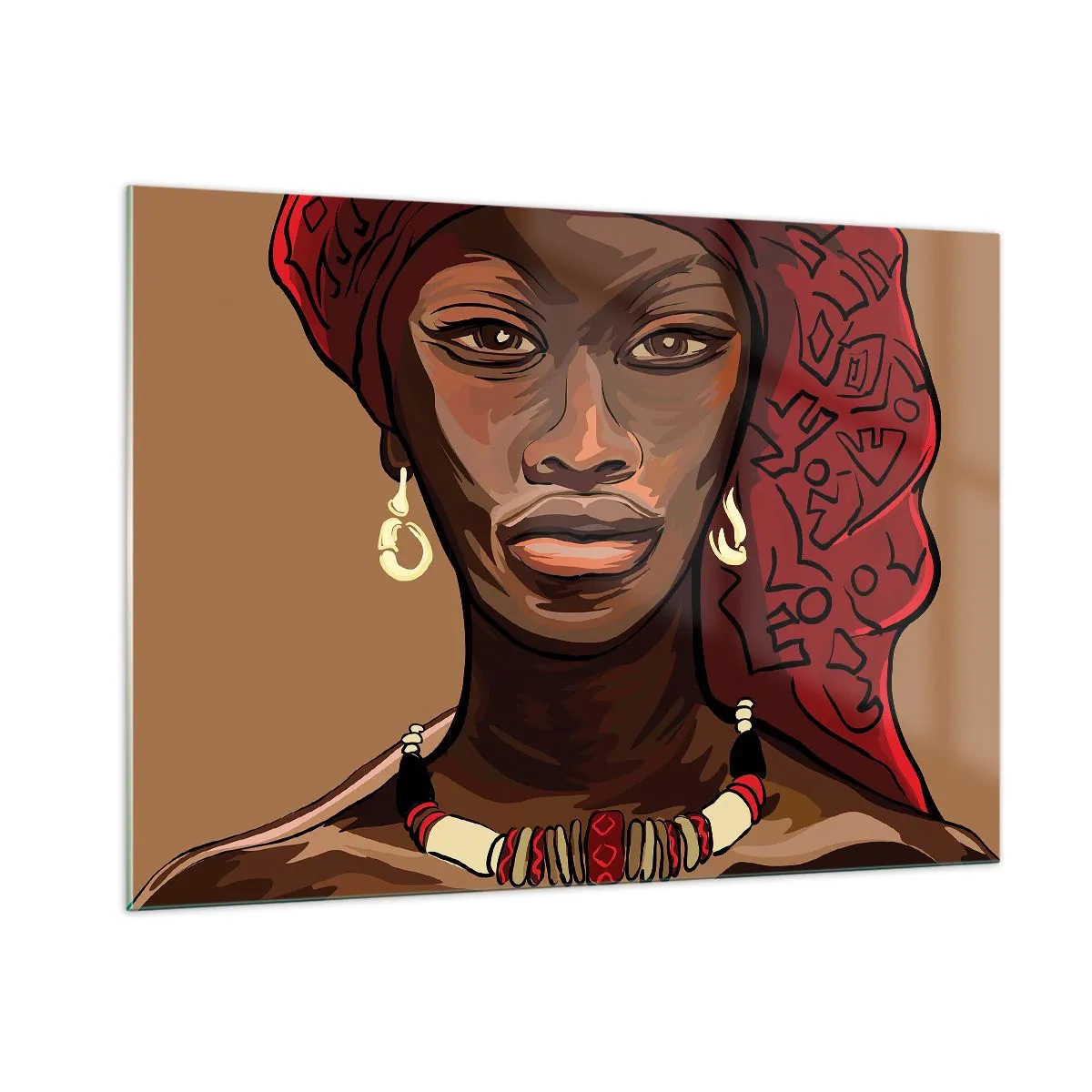 Billede på glas - Ibenholt Venus - 100x70 cm