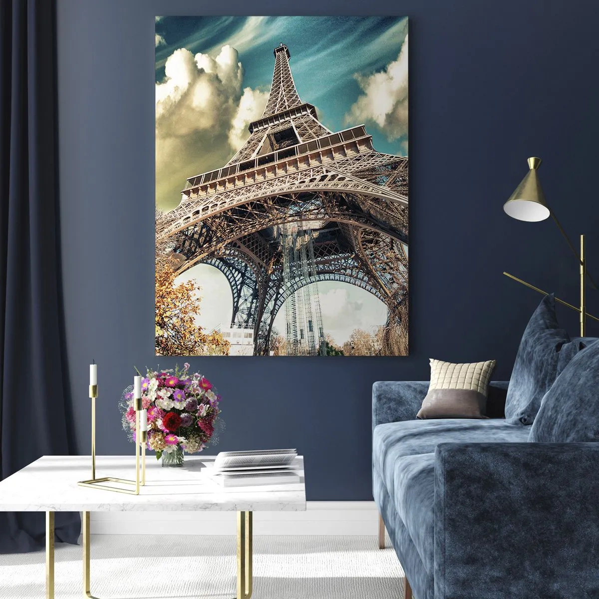 Billede på glas - Og i efteråret i Paris... - 50x70 cm