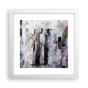 Plakat i hvid ramme - De mystiske tre - 30x30 cm