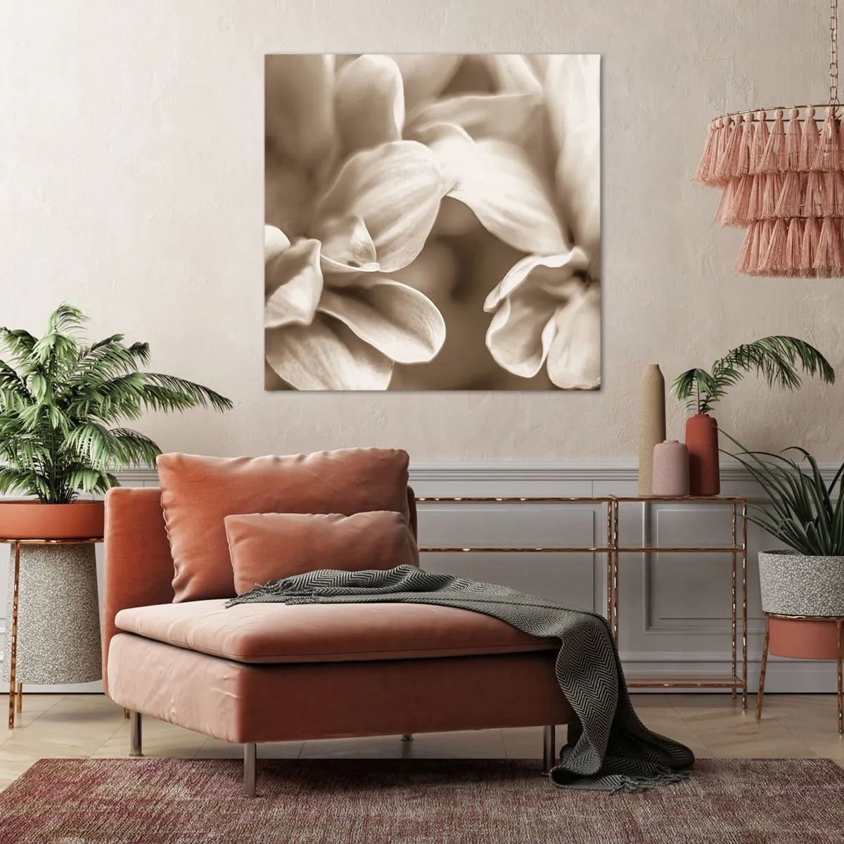 Lærredstryk - Billede på lærred - Blid som et smil - 70x70 cm