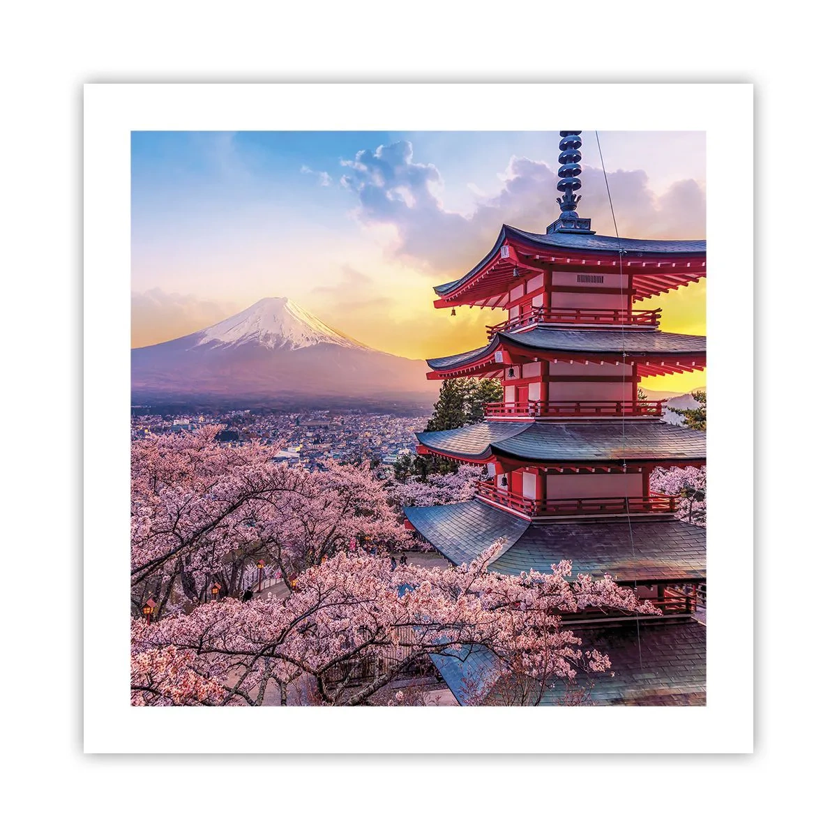Plakat - Essensen af den japanske ånd - 50x50 cm