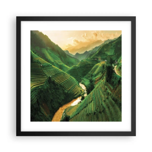 Plakat i sort ramme - Vietnamesisk dal - 40x40 cm