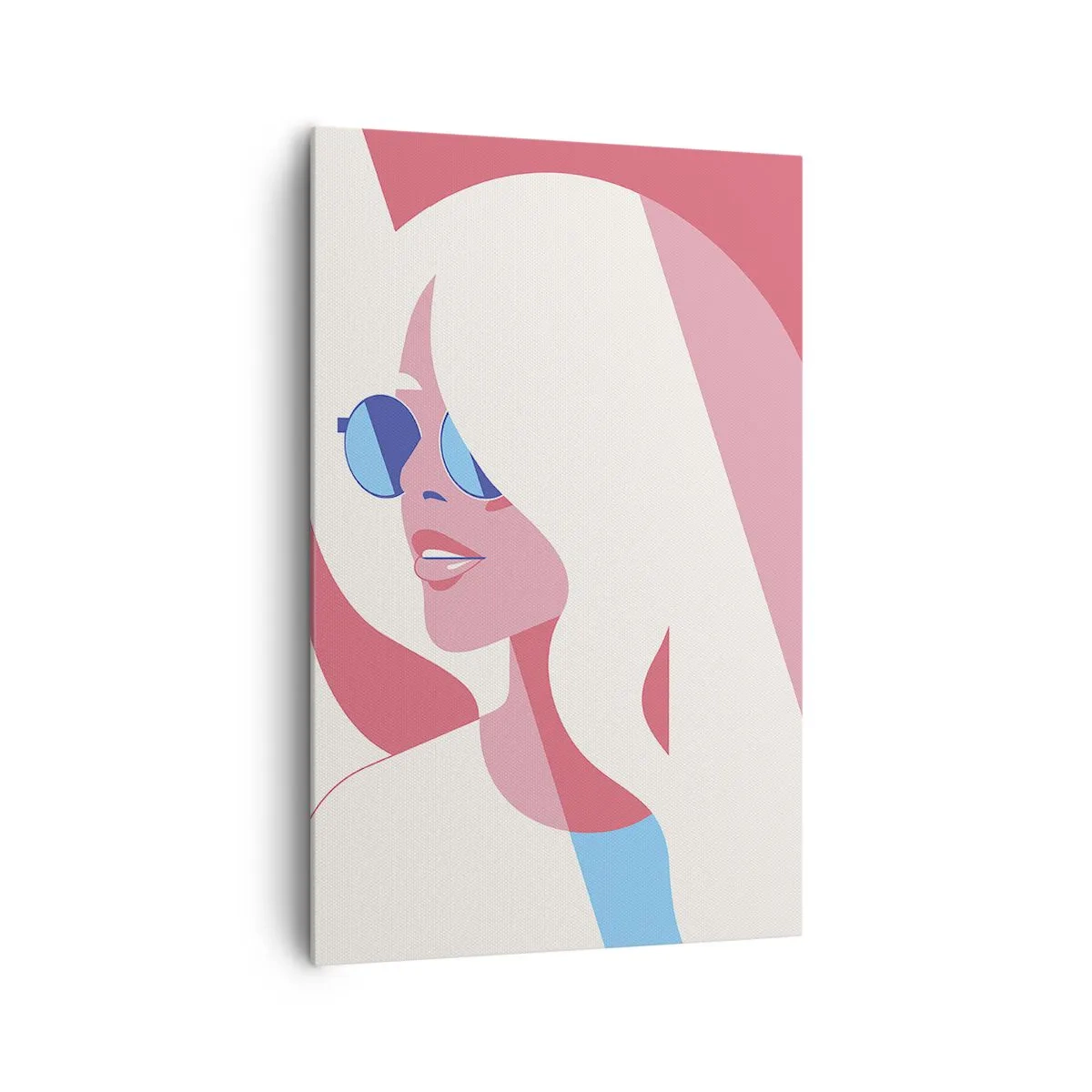 Lærredstryk - Billede på lærred - Det var en blondine... - 80x120 cm