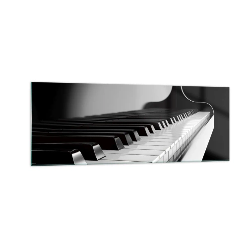 Billede på glas - Harmoni af former og farver - 140x50 cm