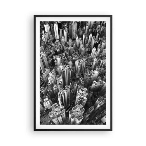 Plakat i sort ramme - Stadig højere og højere - 61x91 cm