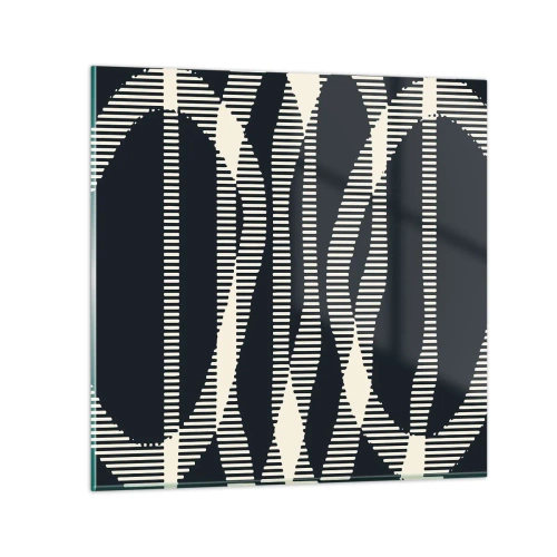 Billede på glas - Forsøg på at bryde igennem mørket - 50x50 cm