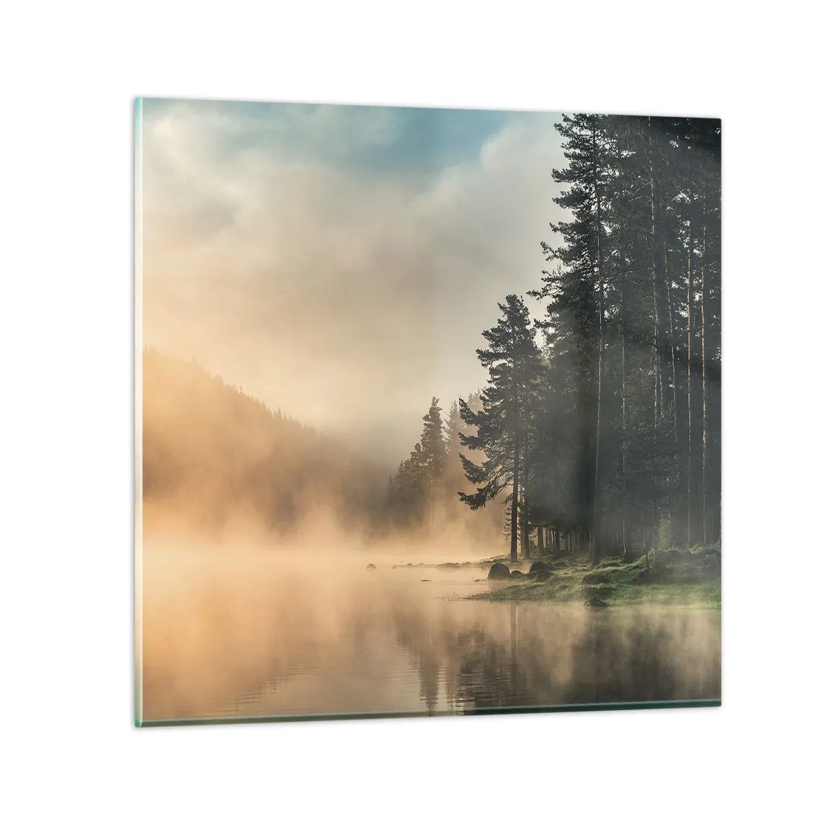 Billede på glas - En dags fødsel - 50x50 cm