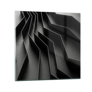 Billede på glas - Rumlig orden - 60x60 cm