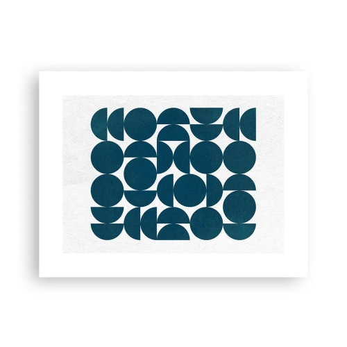 Plakat - Cirkler og halvcirkler - 40x30 cm
