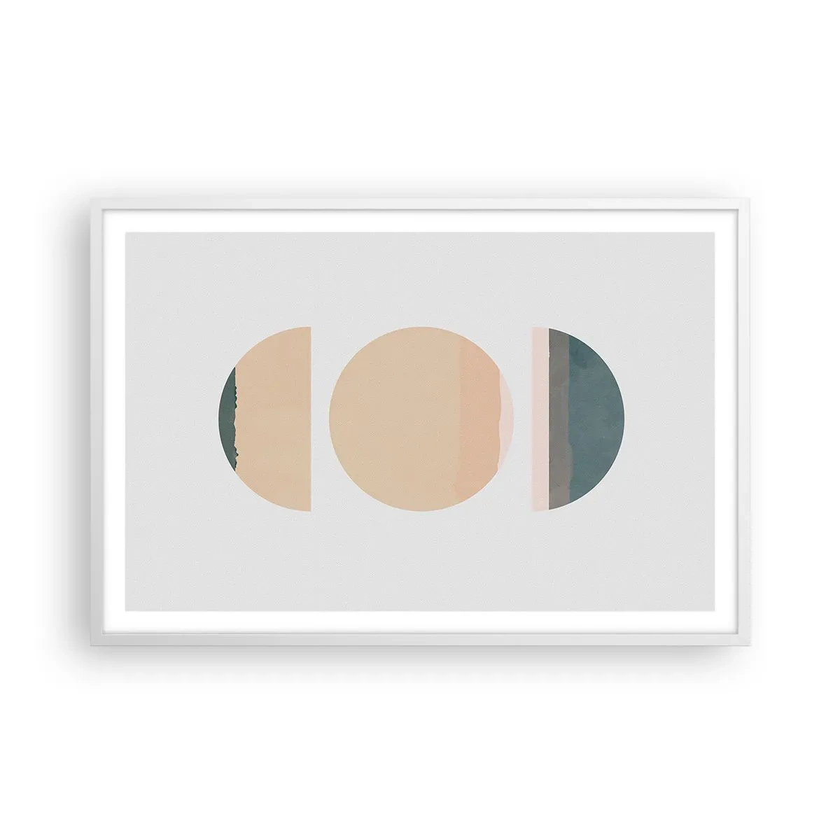 Plakat i hvid ramme - Hjul for hjul - 91x61 cm